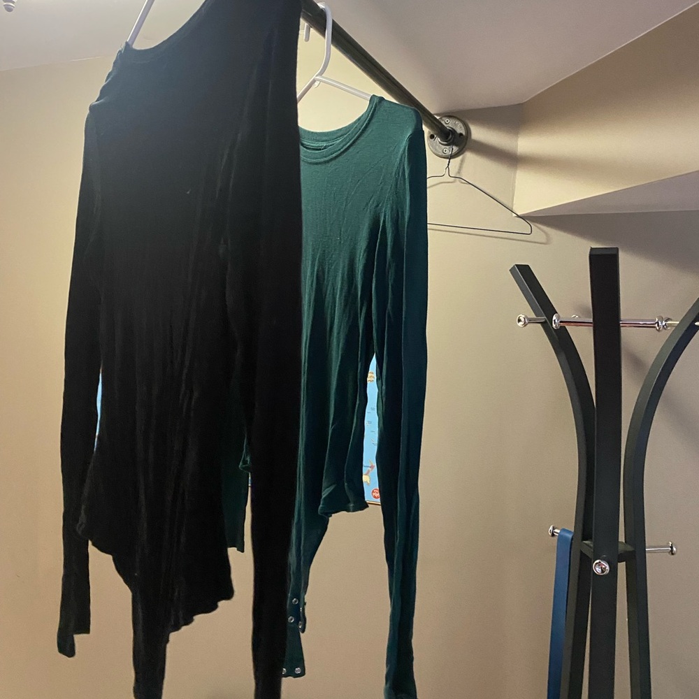Black and Teal Women's bodysuits